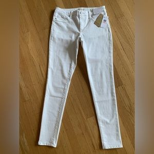NWT JESSICA SIMPSON KISS ME SKINNY WHITE SKINNY JEANS SIZE 6/28